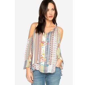Johnny Was GARDEN COLD SHOULDER blouse sz Small